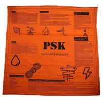 Survival Guide Camping Bandana Square Hiking Scarves Sunscreen Survival Scarf  Wilderness oranžinė