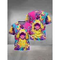 3D Print Cartoon P-psyducks Pokemons Baby Clothing 5 to 14 Years Male Outdoor Clothes for Children Boy Girl Child T-Shirt Top 130 yellow