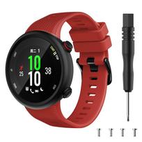 Sportinis minkšto silikono dėklas-dangtelis, pakaitinis laikrodžio dirželis, apyrankė Garmin Forerunner 45 45S išmaniajam laikrodžiui, nešiojami priedai For Forerunner 45S raudona