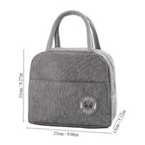 Insulated Lunch Bag Insulation Bento Pack Aluminum Foil Rice Bag Meal Pack Ice Pack Student Bento Lunch Handbag Insulation gray