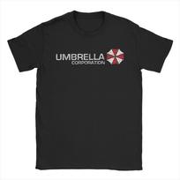 Resident Evil 4 Umbrellas Corporation Marškinėliai Vyrams Japonijos Siaubo Žaidimas 100% Medvilnės Marškinėliai Trumpomis Rankovėmis Marškinėliai Viršutiniai Drabužiai S gray