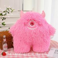 Mielas mažas monstras pliušinis lėlės žaislas mergaitei miegančiai lovai pagalvė lėlė gimtadienio dovana skudurinė lėlė 45 cm. pink