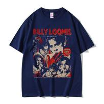 90s Vintage Horror Movie Scream T-shirt Billy Loomis We All Go A Little Mad Billy T Shirt Men Women Fashion Retro Oversized Tops XL pilka