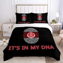 3D Printed Hapoel Tel Aviv Beding Set Soft Duvet Cover Bedrom Warm Comforter Single Twin King Sized Dimensions Comfortable Quilt Cover Home Textile 120*200cm Single white