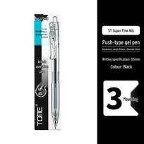 TOME Brush Question Pen 2.0 Gel Pen - 0.5mm Black Ink, Clickable, High Appearance, Student Version 0.5mm juoda