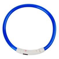 LED šunų antkaklis, įkraunamas šviečiantis USB įkraunamas šuniukas, šviečiantis antkaklis, skirtas lauke 50cm mėlyna