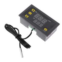 Digital Temperature Controller Thermostat Probe W3230 AC110V-220V LED Display 1 gray
