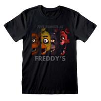 Personažai Five Nights At Freddy's Juodi Marškinėliai T-shirt T-shirts Vyriški Moteriški Medvilniniai Oversized Streetwear Patogūs Moteriški Vyriški Drabužiai M juoda
