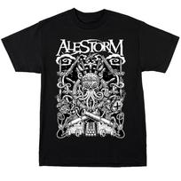 Alestorm Didelis Laivas Mažas Laivas Grupės Marškinėliai Medvilniniai Grafiniai Marškinėliai Unisex Moteriški Vasariniai Gatvės Aprangos Viršus M gray