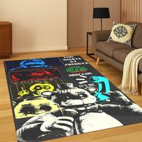 3D Game F-FNAF Freddy Cartoon Carpet Rug for Home Bedroom Living Room Sofa Doormat Decor,Kid Area Rug Play Non-slip Mat Gift 40cm x 60cm brown