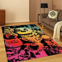 3D Game F-FNAF Freddy Cartoon Carpet Rug for Home Bedroom Living Room Sofa Doormat Decor,Kid Area Rug Play Non-slip Mat Gift 40cm x 60cm