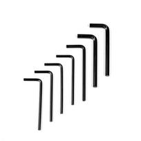 Nindejin 2-20Pcs L Shaped Hex Hexagon Key Allen Wrench 0.9Mm 1.5Mm 2Mm 2.5Mm 3Mm 4Mm 5Mm 6Mm 8Mm Carbon Steel Allen Key (as the picture,1.5x17x47mm 20pcs) black