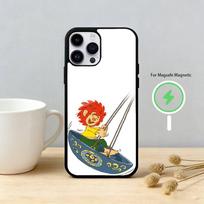 M-Meister E-Eder und Sein P-Pumuckl Phone Case For iPhone 17 16 15 14 13 12 Pro Max Plus for Mirror Wireless Magnetic Cover iPhone15Plus black