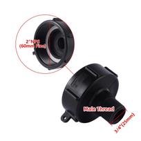 IBC Tank Adapters 2  NPS 60mm Fine Thread IBC Tank Connectors S100*8 Reducing 60mm Female/Male Thread Water Tank Drainage Joints black