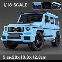1/18 Scale G800 Model Car Toys Alloy Diecast Metal Off-Road Vehicles Collection With Sound & Light Toy Cars Children Gift Series mėlyna