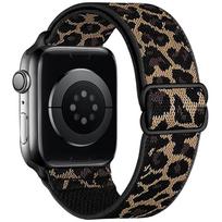 Stretchy Nylon Band for Apple Watch Series 11 10 Ultra 3/2 SE 42mm 38mm 46mm 41mm 45mm 49mm Adjustable Sport Strap for Women Men S11-10 46mm gray