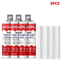 Loolifl W-668 Castwork Ab Glue Heavy-Duty Epoxy Repair Adhesive High-Temperature Resistant Sealant Suitable for Car Bumpers, Metal Cracks, and Plastic