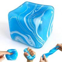 2.2 Inch Slow Rise Fidget Toys,Squishies Ice Cube Shape, Sensory Toy for Kids, Stress Relief Squeeze Balls, Easter Basket Stuffers for Boys Girl 1pcs mėlyna
