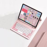 Case with Keyboard for Samsung Galaxy Tab S6 T860 T865 S7 S8 S9 A8 A9 S10 FE X520 S6 Lite P610 Detachable Magnetic Keyboard Case Tab S8 Tab S7 11&Japanese rožinė