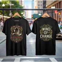 Scorpions Wind Of Change Shirt Peace Rock Ballad Tee 90s Band Gift For Fans 4XL gray