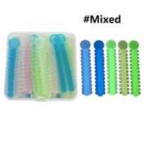 1040 Pcs Dental Luminous Orthodontic Ligature Ties Elastic Bands Glow in Dark Mixed Colors for Brackets Braces Dentist Materials Color 41 beige