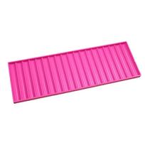 Cylinders/Waves Pattern Lace Mat Cake Fondant Pastry Silicone Molds Fondant Impression Mat Cake Decorating Supplies pink