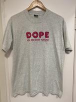 Vintage Frank Zappa DOPE  You Are What You Use  1984 T-Shirt (XL) Unisex T-Shirt XL gray