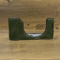 Slim PU Leather Half Case Fujifilm X100VI X100V X100F Compact Camera - Black Tan Olive Green Neutral Style Army Green