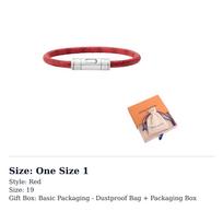 LOUIS VUITTON Canvas Bangles Men's Red M4901 One Size 1 raudona