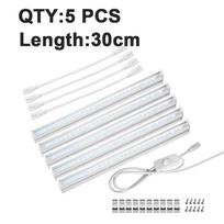 LED Grow Light Full Spectrum Bar Complete Kit 1-5Pcs T5 Tube Lamp 30cm for Plant Cultivation Greenhouse Hydroponics System EU Plug