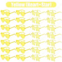 16-160Pcs Wedding Heart Shape Sunglasses Bachelorette Party Favor for Guests Fun Party Sunglasses Rimless Heart Shaped Glasses 16Pcs beige