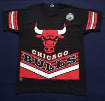 Vintage Chicago Bulls Nba Hip Hop Run Dmc L T shirt 120 black