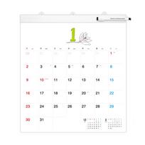 Hobonichi Whiteboard Calendar 2025 Full Size Wall Calendar white