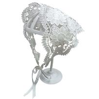 Pastoral Ethnic Style Turban Cotton Crochet Bandana Fashion Bohemian Hair Band  Head Decoration Style 1 white