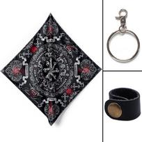 Paisley Bandana 55x55cm, Unisex Square Head Scarf Face Cover, Retro Printed Neck Scarf for Motorcycle Riding Outdoor gray