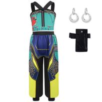 Halloween children's costumes Girls cosplay Costume Fashion girls suits Carnival theme party performance costumes 4t blue