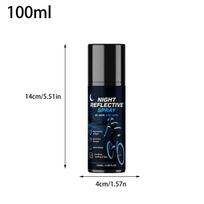 100ml Night Reflective Spray Luminous Safety Paint for Running Cycling Hiking Walking High Visibility Outdoor Gear 4 A black