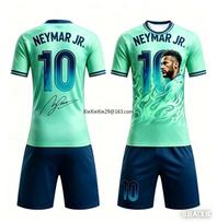 Summer AI Neymar # 10 Commemorative Edition Football Shirt T-shirt Shorts Set Summer Children's Wear 120