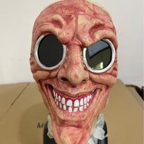 Helovino Zombio Smegenų Latekso Kaukė Siaubo Cosplay Šalies Kostiumas Black Eyes Red Face Mask black