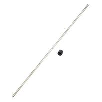 Foosball Table Rod Football Pole with 2.5mm Hole for Adults Kids Metal Replacement white