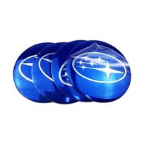 60mm/65mm Automobilio ratlankio centrinis ženklelis, gaubtelio ženklelio dangtelis Subaru XV WRC WRX BRZ TRIBECA FORESTER IMPREZA LEGACY OUTBACK STI 60mm mėlyna