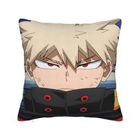Anime K-Katsuki B-Bakugo Pillow Case  Comfy Pillow Cover For Living Room Chair Cute Funny Pillowcases 12x12Inch brown