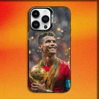 7 Futbolas C-Cr7 R-ROnAlDo Telefonų dėklas iPhone 16,15,14,13,12,11,Mini,Pro,E,MAX Juodas Saldainio Matinis Atsparus smūgiams Dangtelis iPhone13 gray