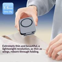 Magnetic Car Phone Holder Foldable No Trace Install Strong Magnet Universal Stand for Car Air Vent Dashboard  Android Onesize gray