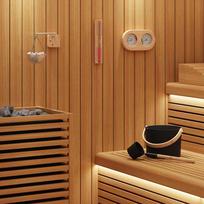 Sauna Accessories Set 5 pcs Black