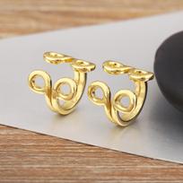 Nidin New Trendy Leaf/Palm Shape Multilayer Female Ear Cuff No Piercings Clip Earrings For Women Personality Jewelry Accessories beige