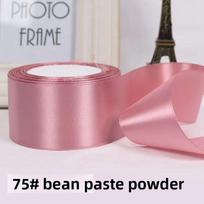 Satininė juosta dovanų pakavimui ir gėlių dekoravimui 5 cm pločio šilkinė juosta rankdarbiams ir renginiams Bean Paste