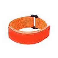 Portable Compact Bicycle Gaiters Reflective Leg Straps oranžinė