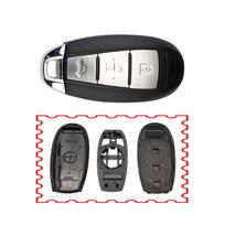 Hindley 2/3 BTN remote car key Shell fob for Suzuki Swift SX4 Vitara 2010-2016 ts007/ts008 smart key case cover with small key 3 Buttons black