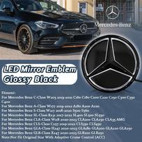BENZ priekinių grotelių žvaigždės emblema logotipas Mercedes Benz A C S SL CLA GLA GLB klasėms W205 W177 W217 R231 W118 C257 H247 X247 2020-2023 YO2 black